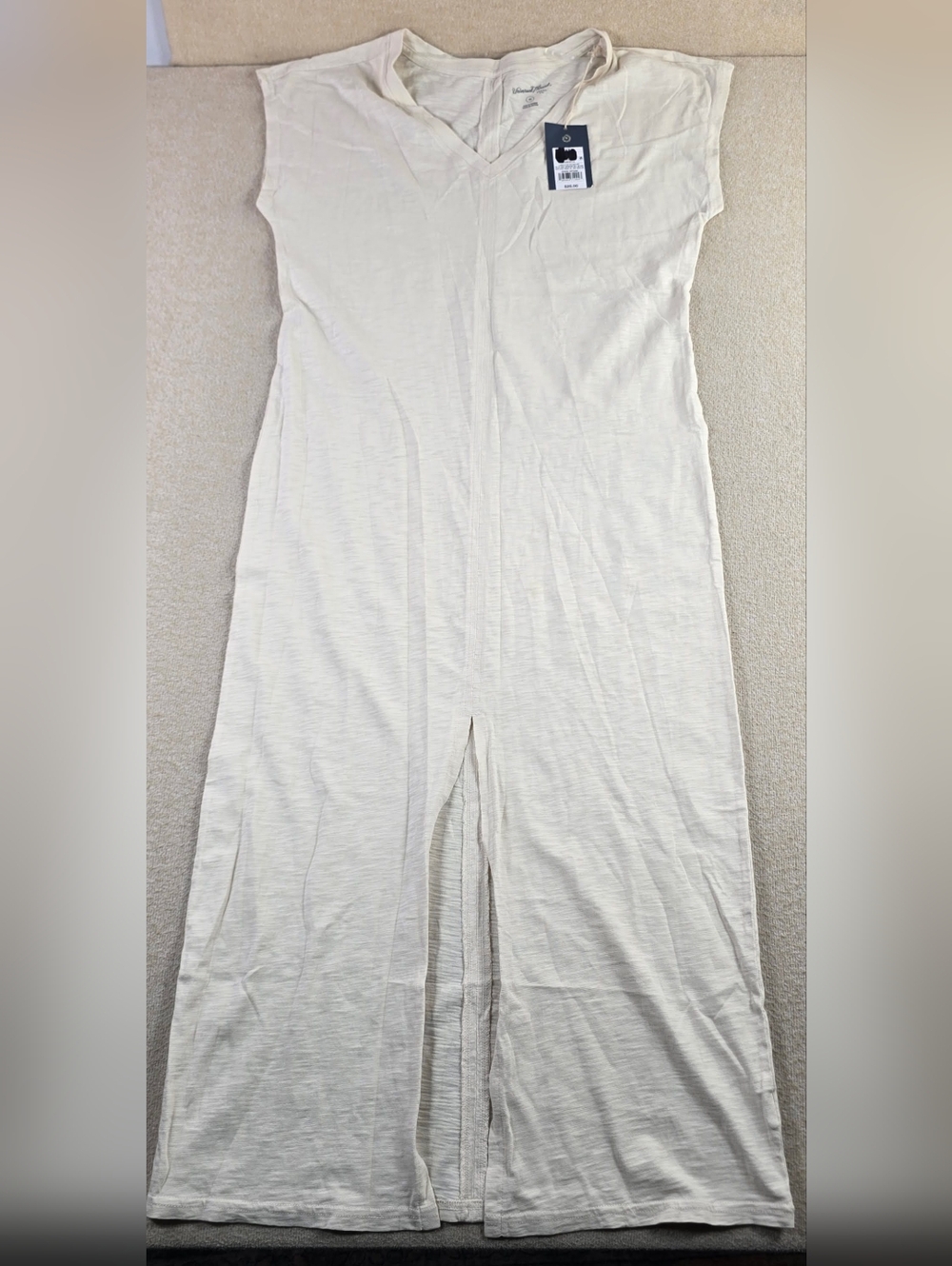 Universal Thread Beige V Neck Dolman Sleeve Maxi Dress XS NWT Cotton